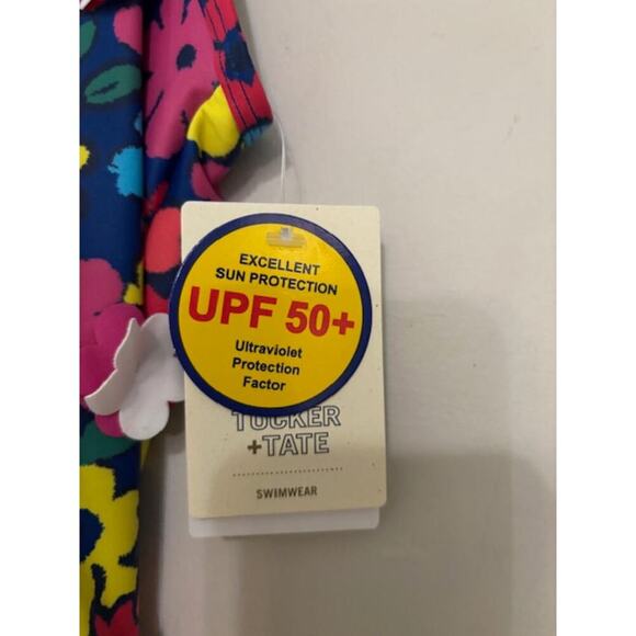 Tucker + Tate Baby Girl Swimsuit Bathing Suit UPF 50 One Piece NWT 6 Months - Picture 6 of 10